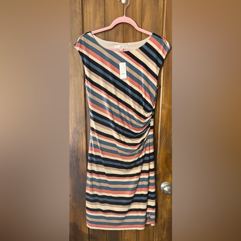 LOFT Striped Multicolor Dress